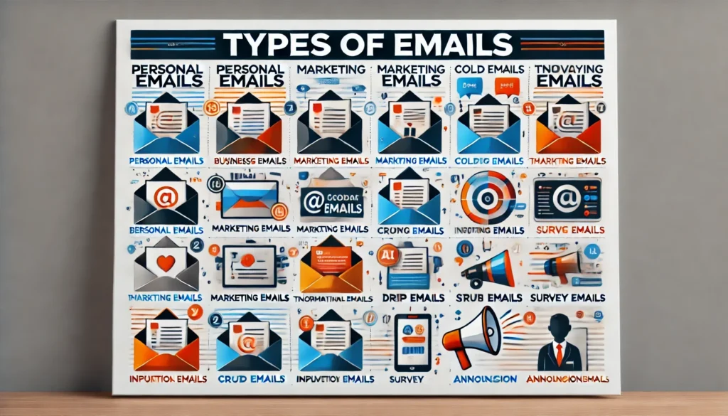 How many types of emails are there