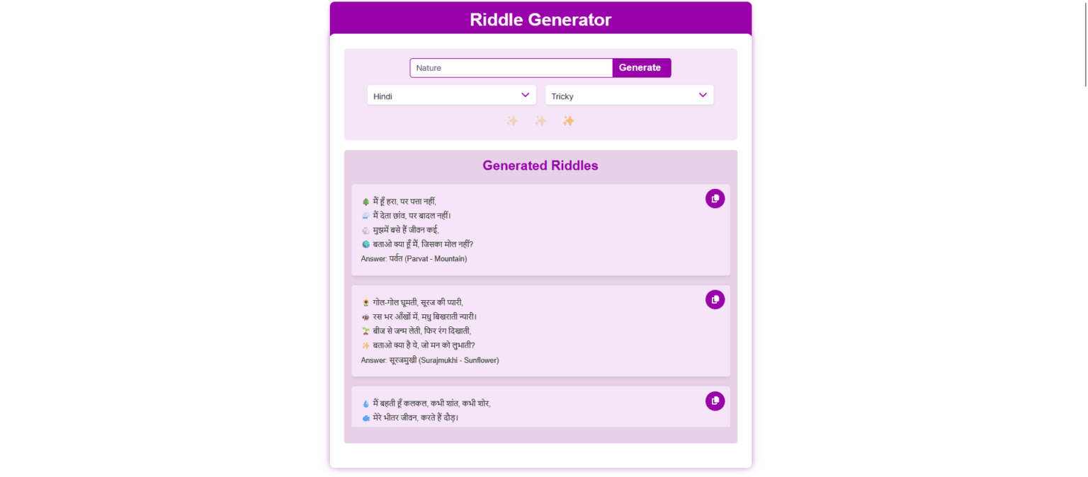 Riddle Generator - Toolifypro.com