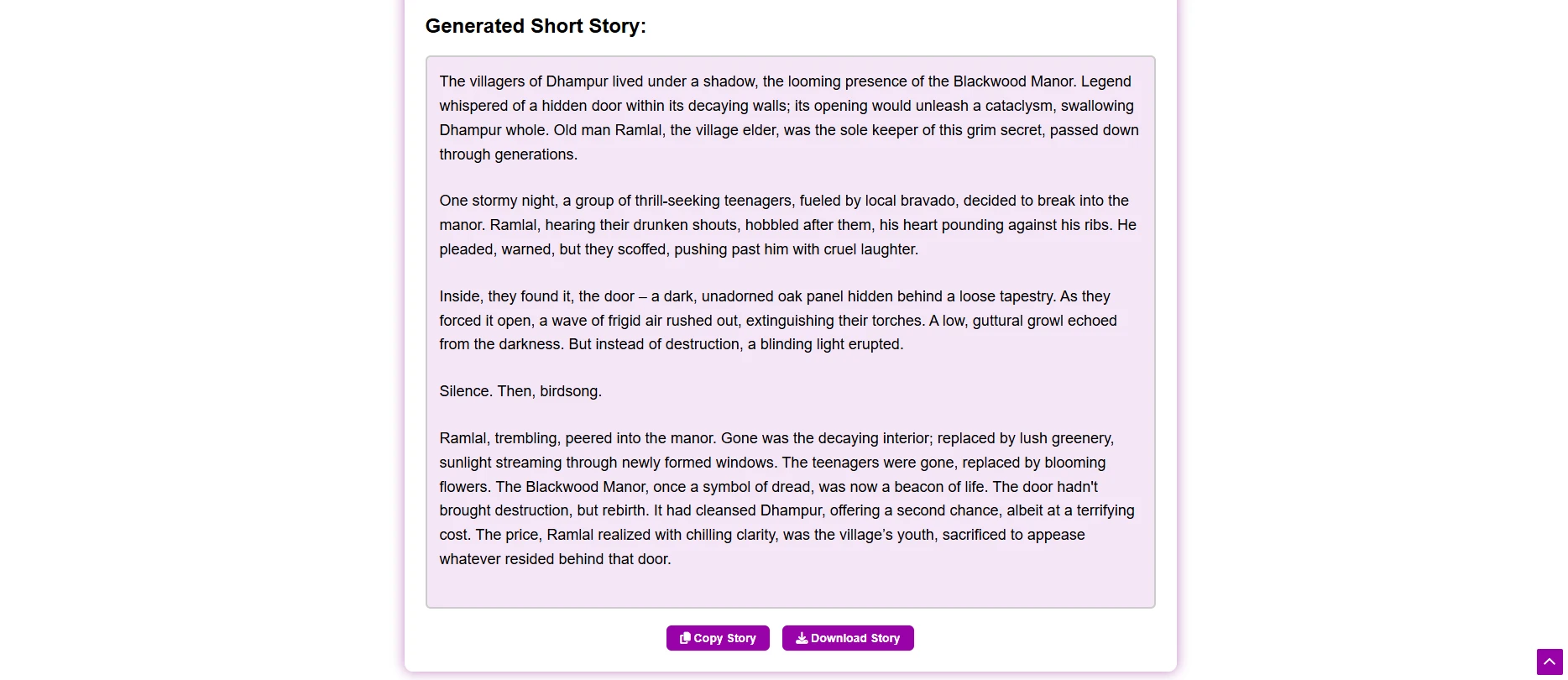 AI Story Generator Free
