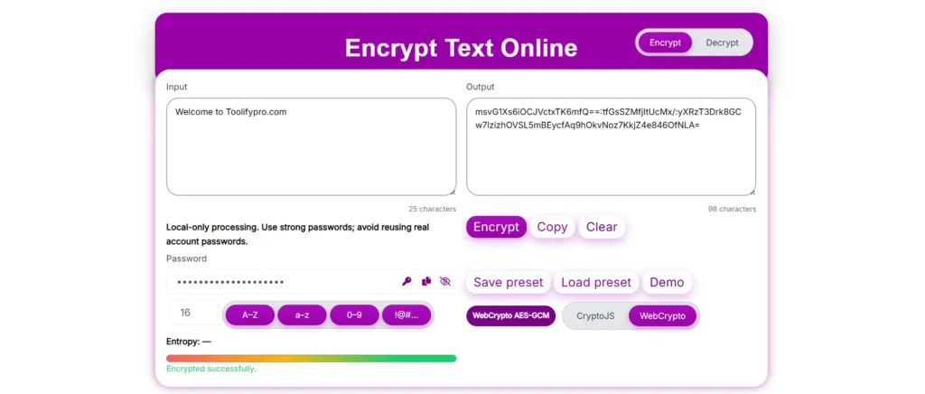 Text Encryption