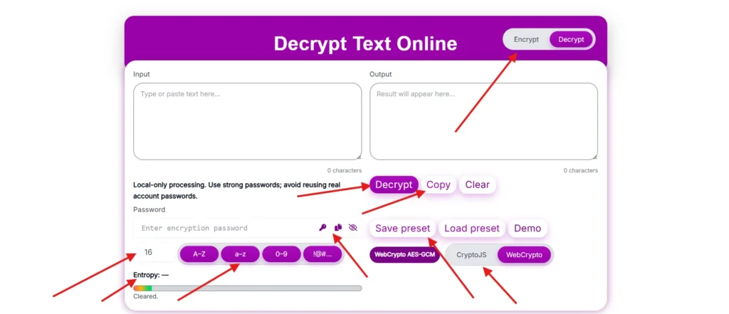 Text Encryption and Decryption