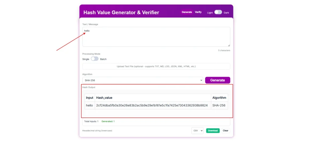 What Is a Hash Value Generator