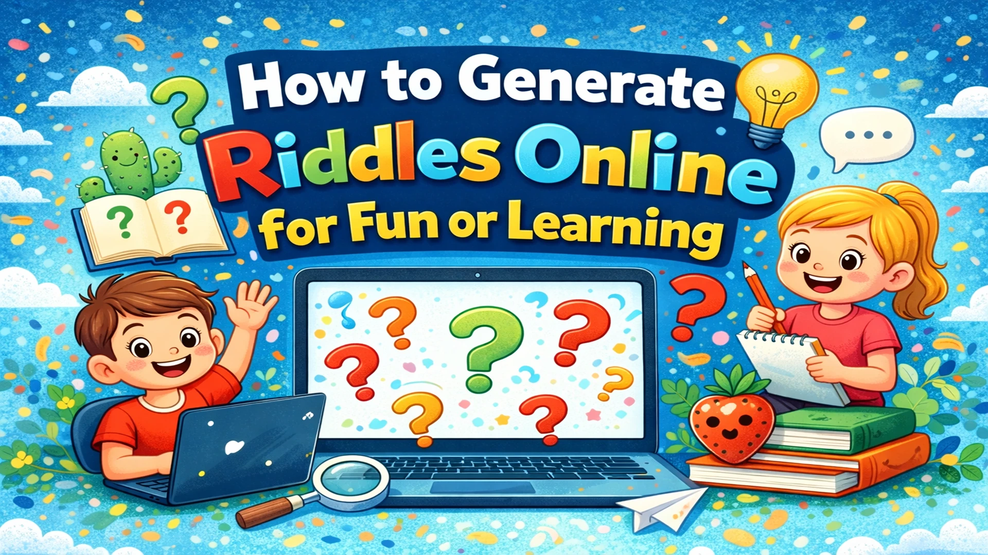 How to Generate Riddles Online