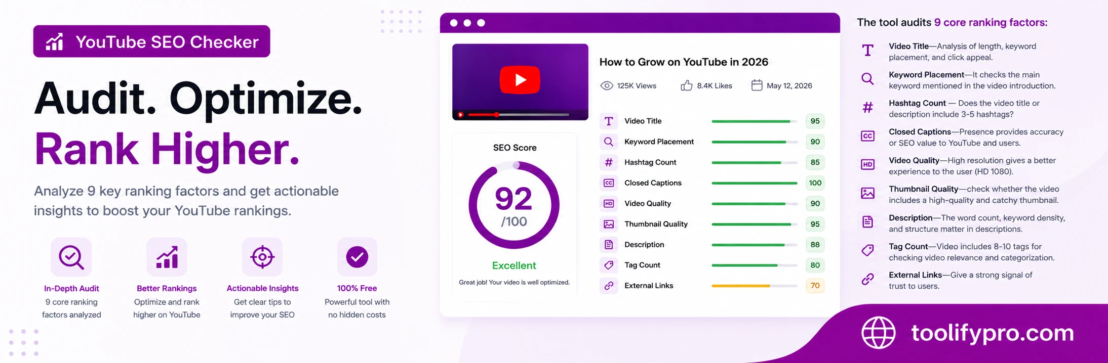 YouTube SEO Checker